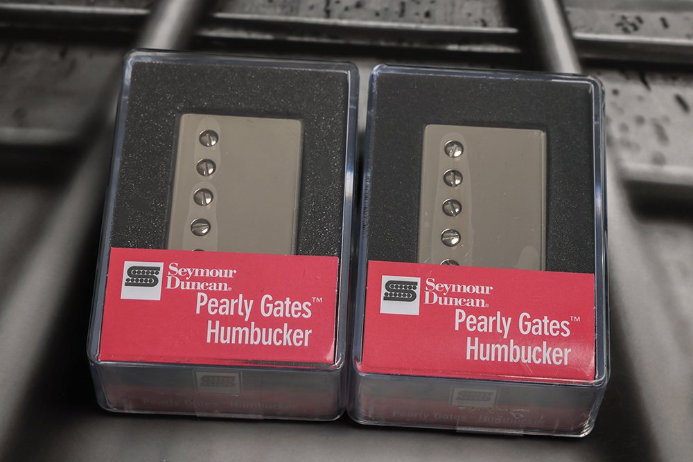 Image 0 of SEYMOUR DUNCAN SH-PG1b&n Pearly Gates Humbucker PICKUP SET Nickel Les Paul