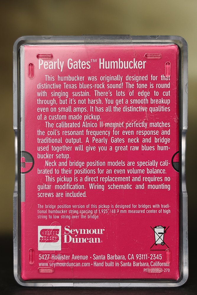 Image 1 of SEYMOUR DUNCAN SH-PG1 Pearly Gates Humbucker Pickup NICKEL Neck Strat Les Paul