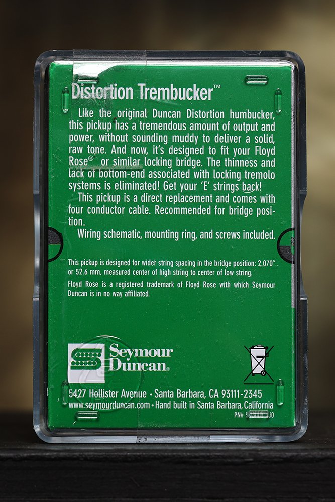 Image 1 of SEYMOUR DUNCAN TB-6 Duncan Distortion Trembucker Pickup Balck Bridge Floyd Rose