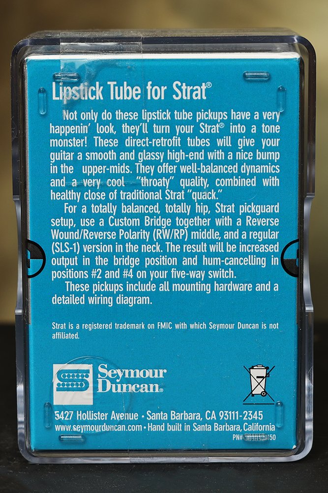Image 1 of SEYMOUR DUNCAN SLS-1 Lipstick Tube Pickup for Fender Strat Chrome RwRp