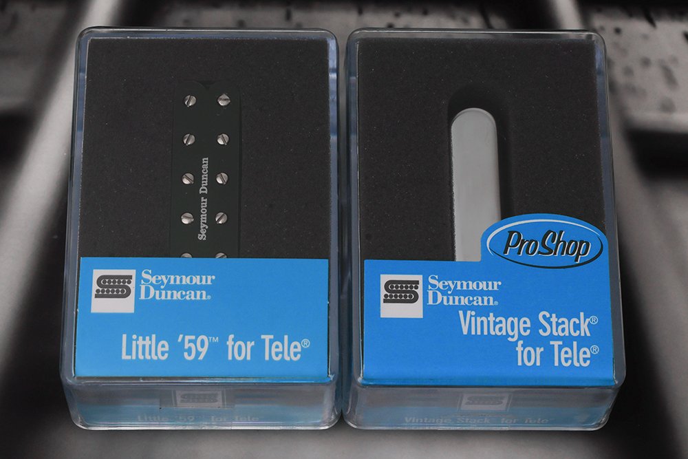 Image 0 of Seymour Duncan ST59-1B Little 59 Telecaster Humbucker / STK-T1N Stack Pickup Set