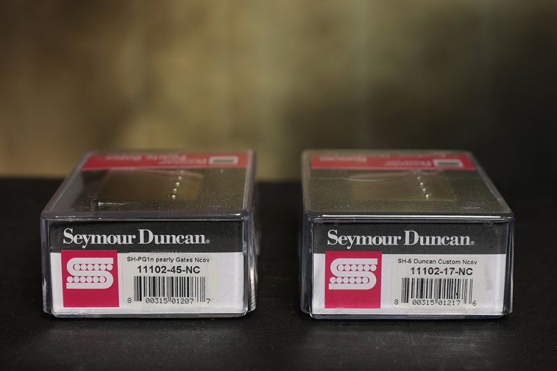 Image 2 of Seymour Duncan SH-5 Custom & SHPG-1n Pearly Gates Humbucker Pickup Set NICKEL