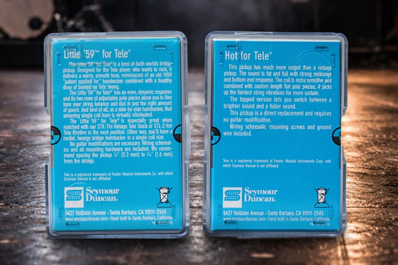 Image 1 of Seymour Duncan ST59-1B Little 59 Bridge Telecaster Humbucker / STR-2 Hot Neck