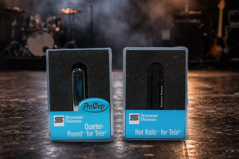 Image 0 of Seymour Duncan STHR-1B Hot Rails Lead Tele / STR-3 Quarter Pound Neck Pickup Set