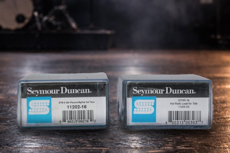 Image 2 of Seymour Duncan STHR-1B Hot Rails Lead Tele / STR-3 Quarter Pound Neck Pickup Set