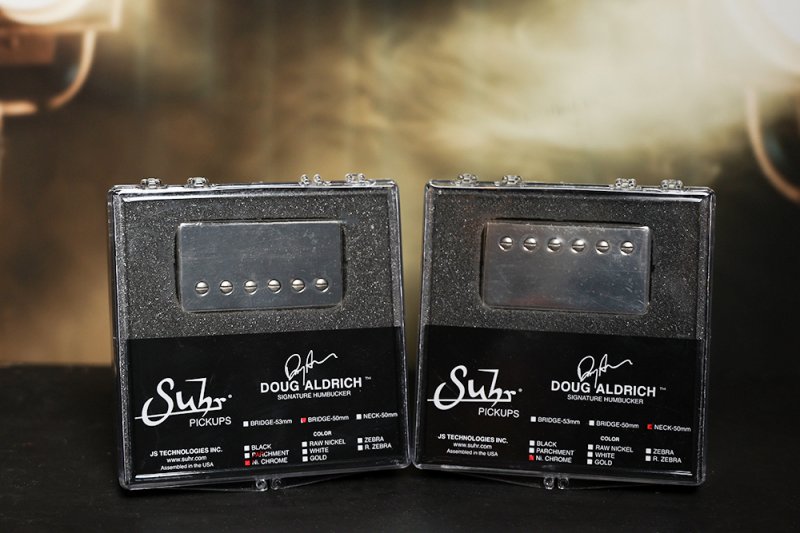 Image 0 of Suhr Doug Aldrich Hot Humbucker Neck & Bridge 50mm Pickup Set NICKEL CHROME