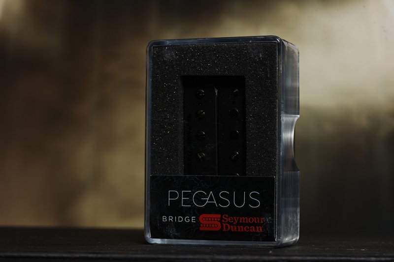 Image 0 of Seymour Duncan Pegasus 6 String Bridge Humbucker Pickup BLACK TREMBUCKER