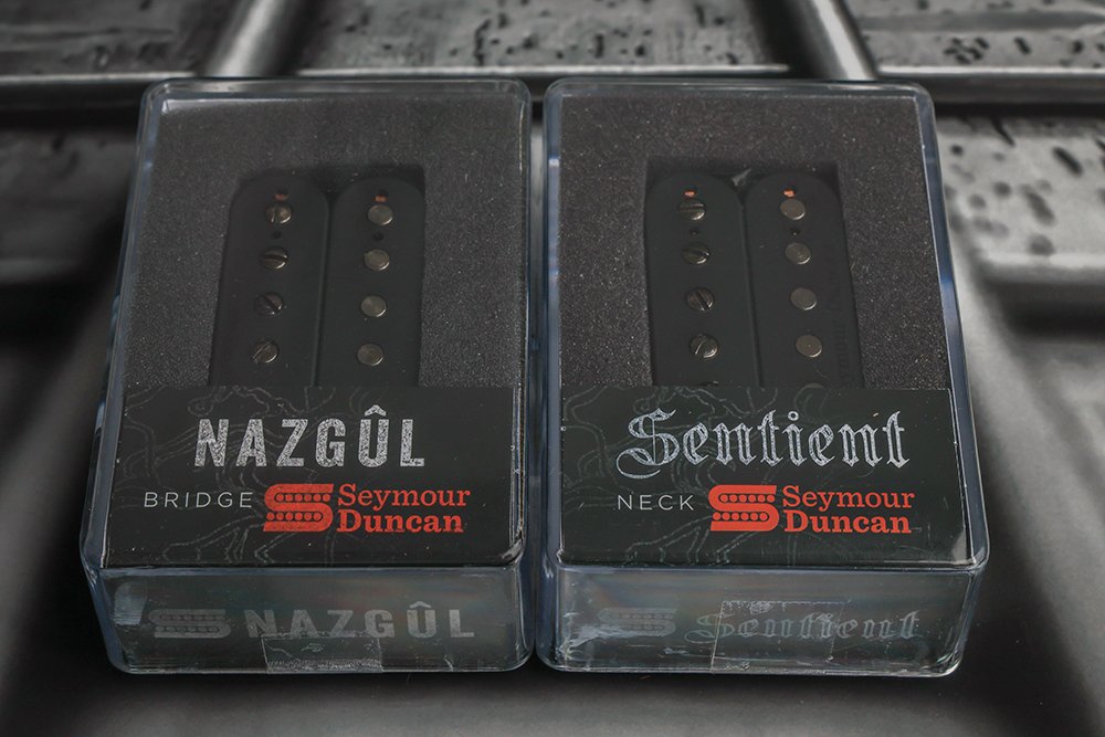 Image 0 of Seymour Duncan Nazgul & Sentient 6 String Guitar Humbucker Pickup Set BLACK