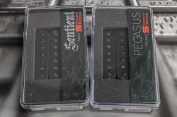 Seymour Duncan Pegasus & Sentient 7 String Set Uncovered Black Guitar Pickup Set
