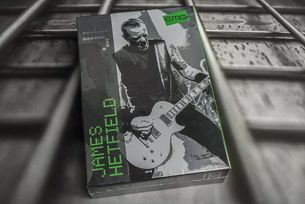 Image 0 of EMG JH James Hetfield Signature Guitar Pickup Set Active Black Chrome