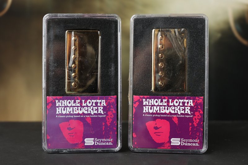 Image 0 of Seymour Duncan SH-18 Whole Lotta Bucker Humbucker Pickup SET GOLD Jimmy Page