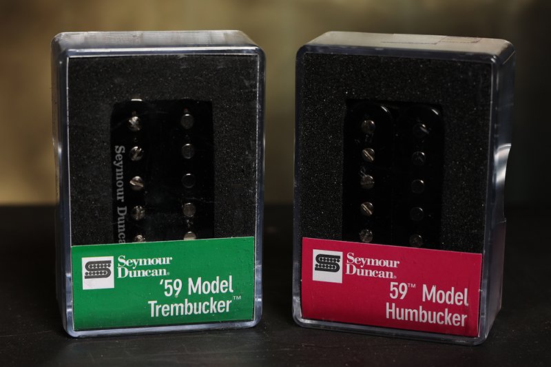 Image 0 of Seymour Duncan TB-59 Trembucker & SH-1n 59 Model Neck Humbucker Pickup Set BLACK