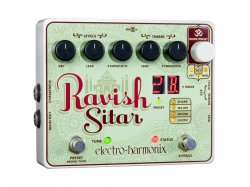 Electro Harmonix Ravish Sitar Simulator Guitar Effects Pedal w/ 9 volt Battery