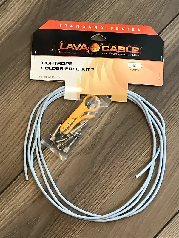 LAVA Cable BLUE Tightrope Solder-Free Pedal Board Kit - VERSION 2 (V2) PLUGS