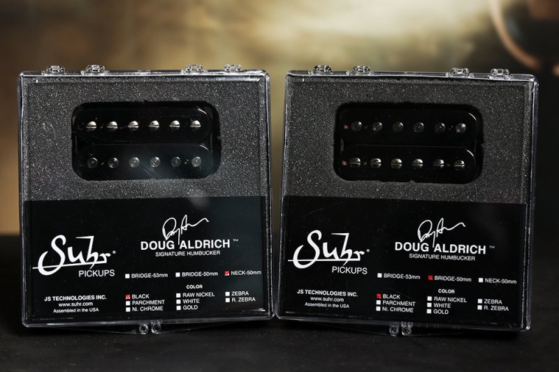 Image 0 of Suhr Doug Aldrich Hot Humbucker Neck & Bridge 50mm Pickup Set BLACK