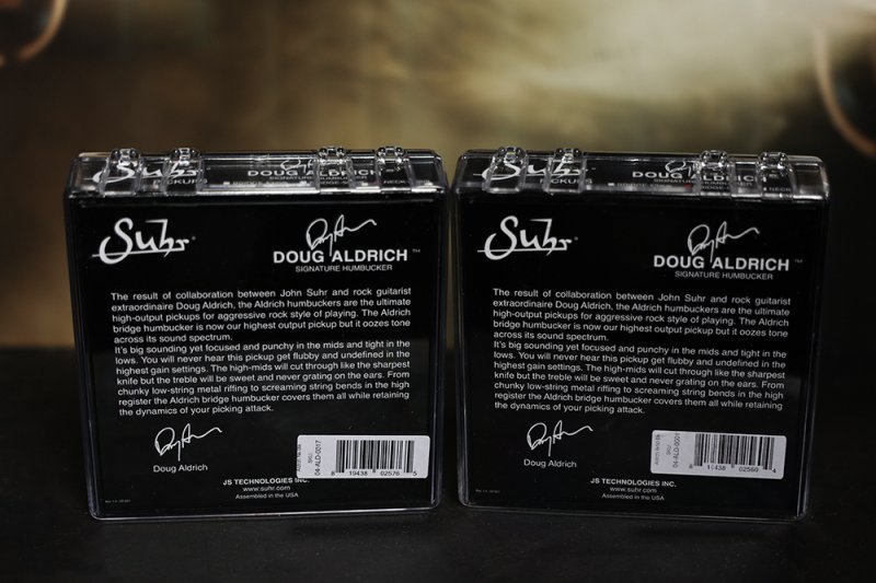 Image 1 of Suhr Doug Aldrich Hot Humbucker Neck & Bridge 50mm Pickup Set BLACK