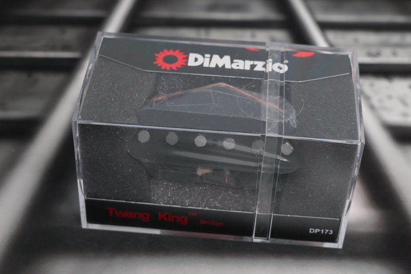 Image 0 of DiMarzio Twang King Tele Bridge Pickup Black Lead DP 173 Fender Telecaster DP173