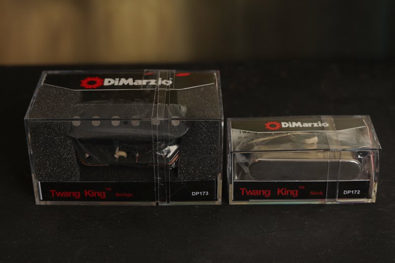 Image 0 of DiMarzio Twang King Tele Pickup Set w/ Chrome Cover DP173 & DP172 Bridge & Neck