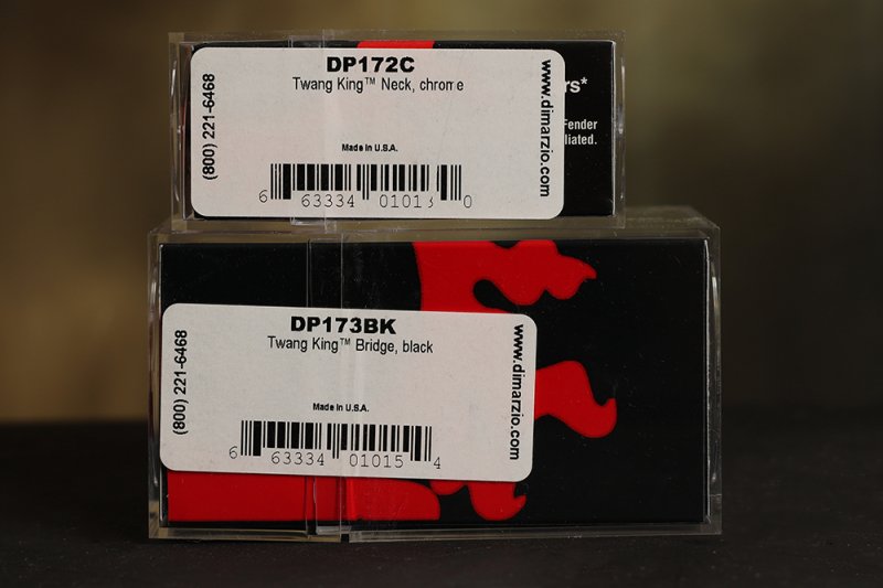 Image 1 of DiMarzio Twang King Tele Pickup Set w/ Chrome Cover DP173 & DP172 Bridge & Neck