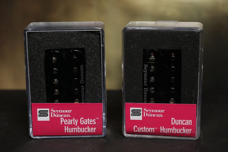 Image 0 of Seymour Duncan SH-5 Custom & SHPG-1n Pearly Gates Humbucker Pickup Set Black