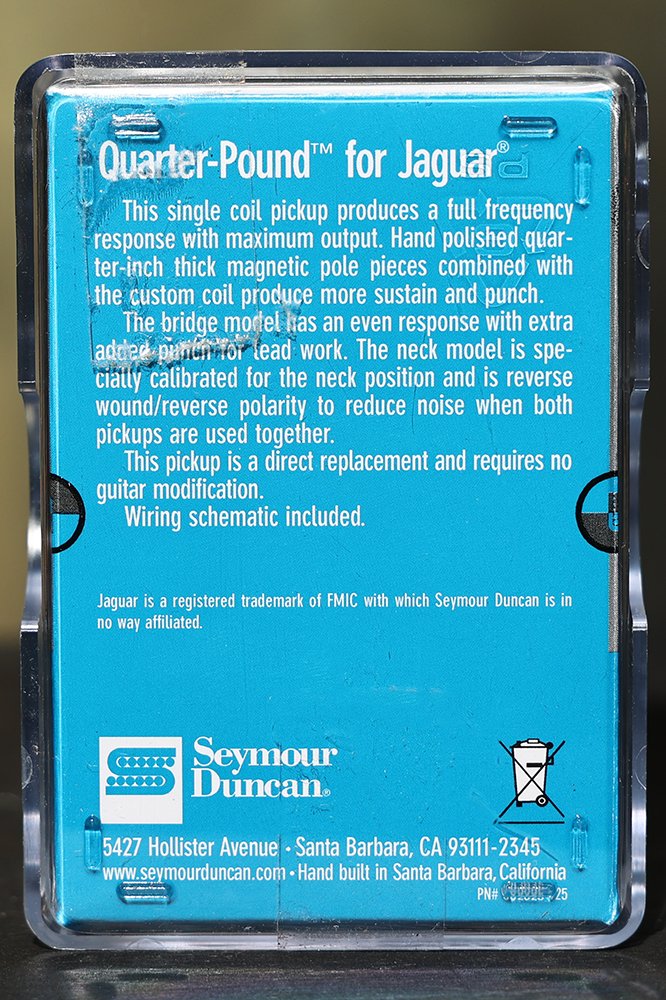 Image 1 of Seymour Duncan SJAG-3N Quarter Pound Jaguar Neck Pickup for Fender Guitar NEW