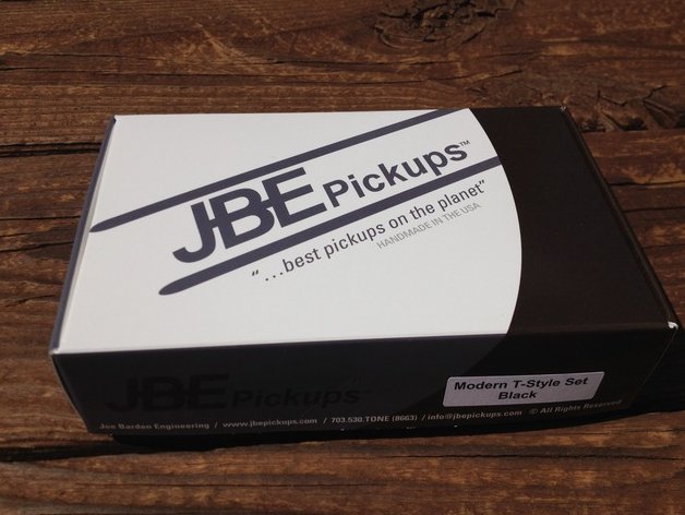 Image 0 of JBE Modern T Style Tele Telecaster Pickup Set BLACK (formerly Joe Barden)