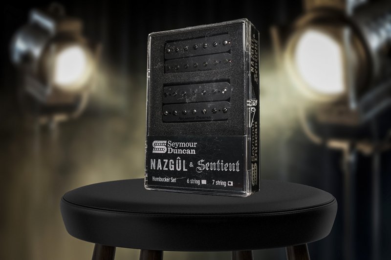 Image 0 of Seymour Duncan Nazgul / Sentient 7 String Pickup Set Black 11108-96-B7