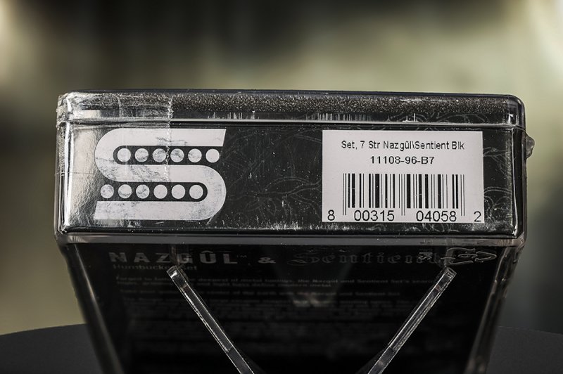 Image 2 of Seymour Duncan Nazgul / Sentient 7 String Pickup Set Black 11108-96-B7