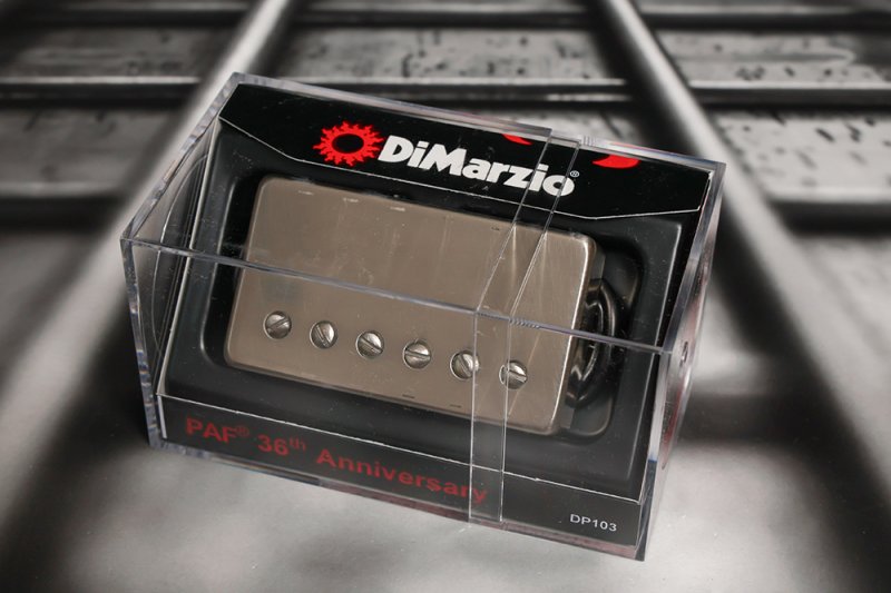 Image 0 of DiMarzio Regular Spaced PAF 36th Anniversary NECK Humbucker Pickup Aged Nickel