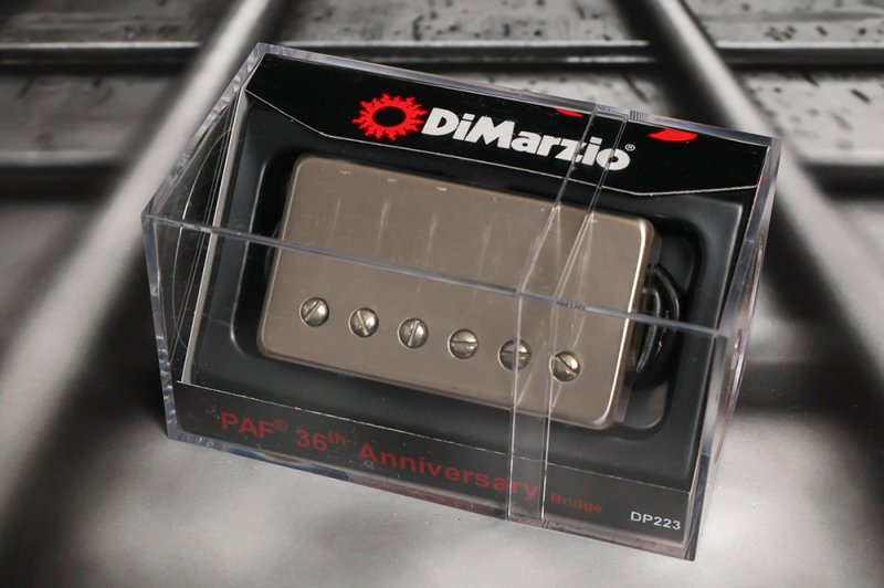 Image 0 of DiMarzio Regular Spaced PAF 36th Anniversary BRIDGE Humbucker Pickup Aged Nickel