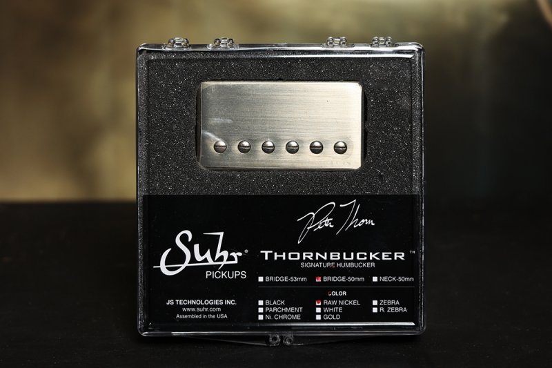 Image 0 of SUHR Thornbucker PAF Bridge Lead Humbucker Pickup Raw Nickel 50mm - Pete Thorn S