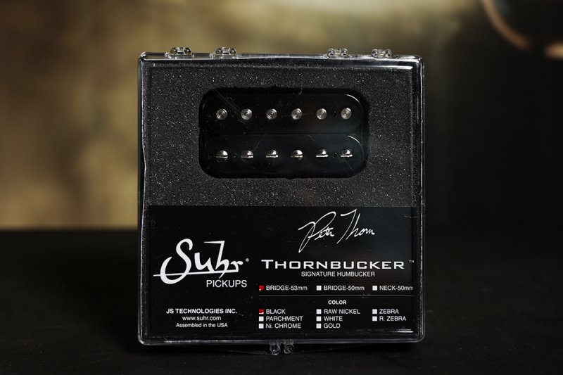 Image 0 of SUHR Thornbucker PAF Bridge Lead Humbucker Pickup Black 53mm Floyd Rose Spaced -