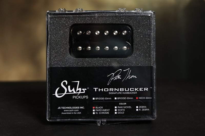 Image 0 of SUHR Thornbucker PAF Neck Rhythm Humbucker Pickup Black 50mm - Pete Thorn Signat