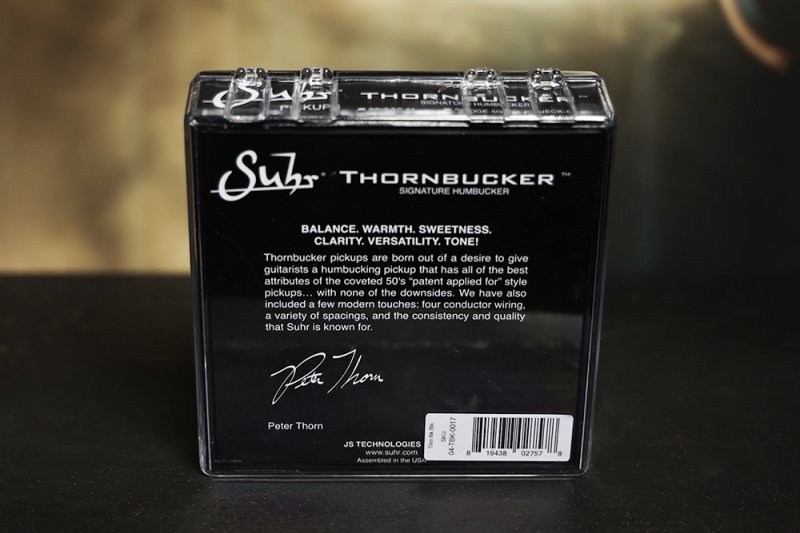 Image 1 of SUHR Thornbucker PAF Neck Rhythm Humbucker Pickup Black 50mm - Pete Thorn Signat