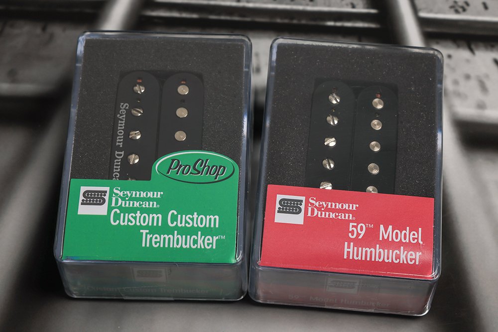 Image 0 of Seymour Duncan TB-11 Custom Custom And SH-1N 59 Humbucker Pickup Set Black