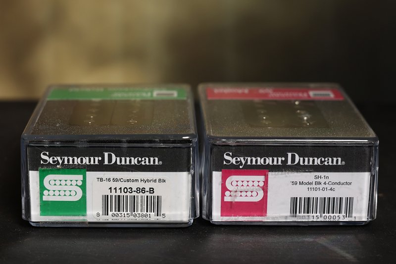 Image 2 of Seymour Duncan TB-16 59 Custom Hybrid / SH-1N 59 4 Conductor Set Black