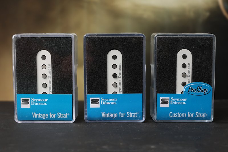 Image 0 of Seymour Duncan SSL-5 Custom & SSL-1 Vintage for Strat Pickup Set White