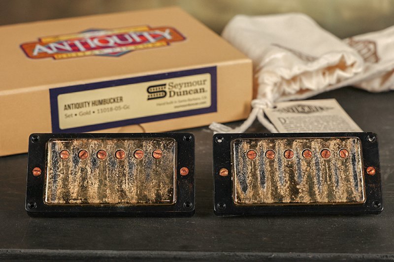 Image 0 of Seymour Duncan Antiquity Humbucker Pickup Set Aged Gold 1950's P.A.F. Pickups