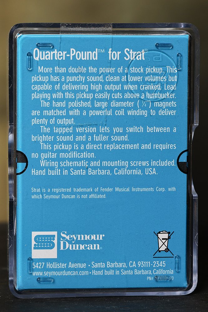 Image 1 of Seymour Duncan SSL-4 Quarter Pound Flat for Strat Alnico V High Output 11202-03