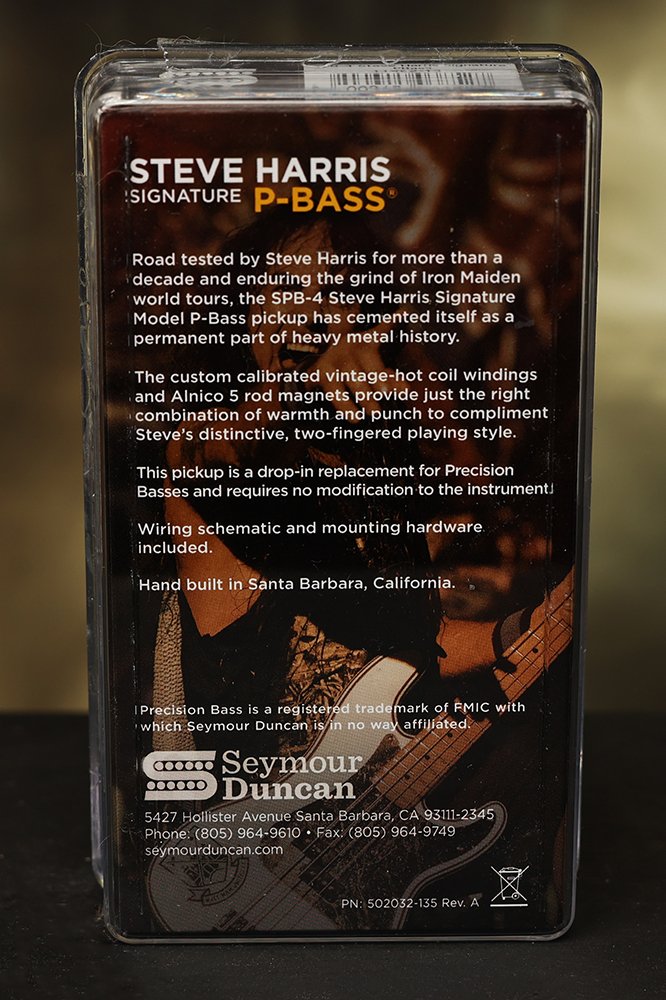 Image 1 of Seymour Duncan SPB-4 Steve Harris Signature Precision P-Bass Pickup 11402-13