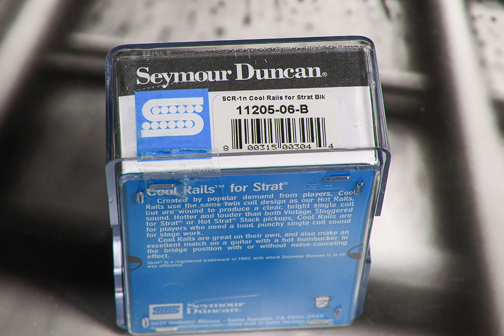 Image 2 of Seymour Duncan SCR-1n Cool Rails for Strat Black NECK Pickup 11205-06-B