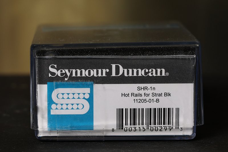 Image 2 of Seymour Duncan SHR-1 Hot Rails Strat NECK Electric Guitar Pickup Black Humbucker