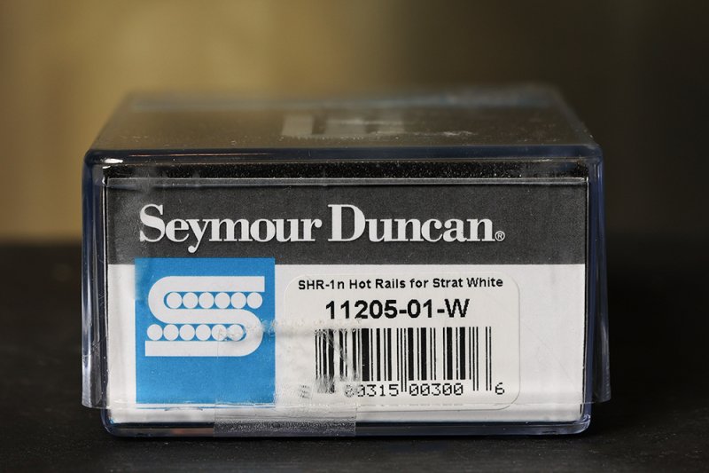 Image 2 of Seymour Duncan SHR-1 Hot Rails Strat NECK Electric Guitar Pickup White Humbucker