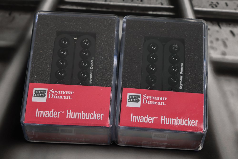 Image 0 of Seymour Duncan SH-8 Invader Humbucker Pickup SET Black Ceramic Neck & Bridge