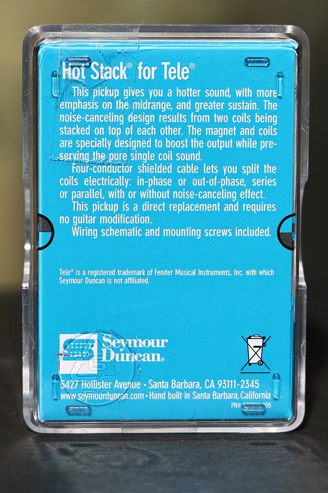 Image 1 of Seymour Duncan STK-T2b Hot Stack for Tele Lead Pickup Telecaster Bridge Black