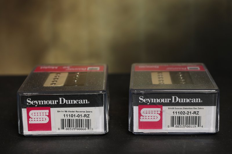 Image 2 of Seymour Duncan Distortion SH-6 Bridge & SH-1 59 Neck REVERSE ZEBRA Pickup Set