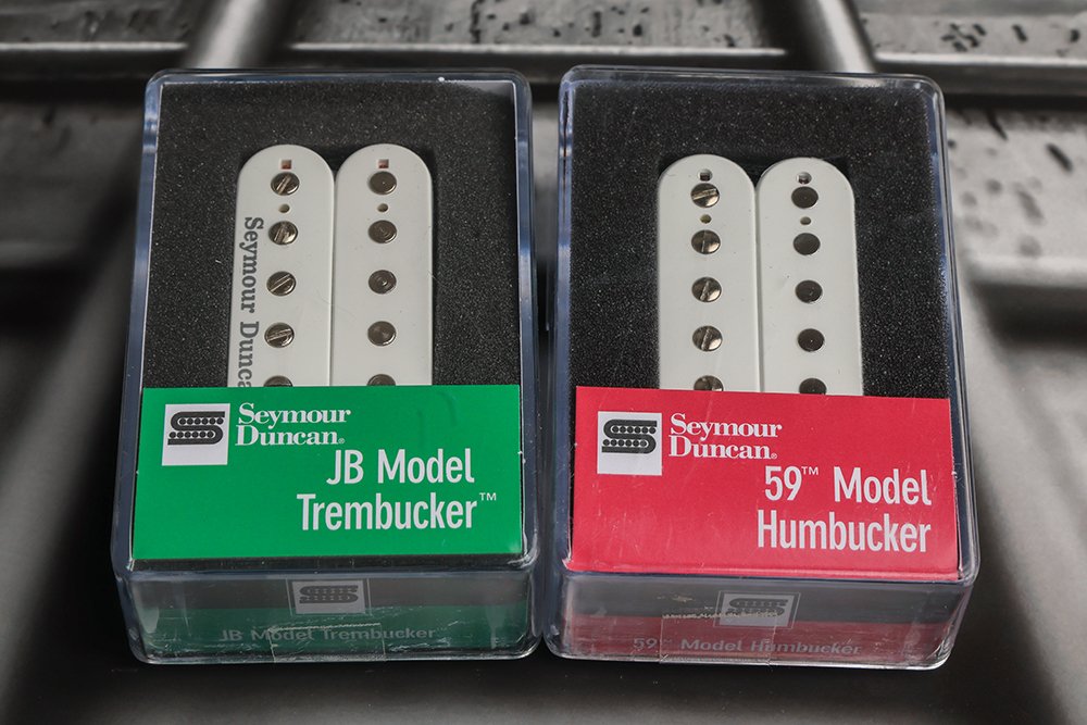 Image 0 of Seymour Duncan TB-4 JB Trembucker Bridge & Sh-1 59 Model Neck Pickup Set WHITE
