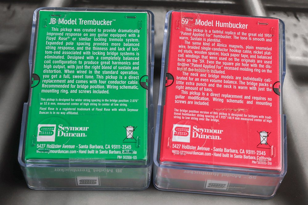 Image 1 of Seymour Duncan TB-4 JB Trembucker Bridge & Sh-1 59 Model Neck Pickup Set WHITE