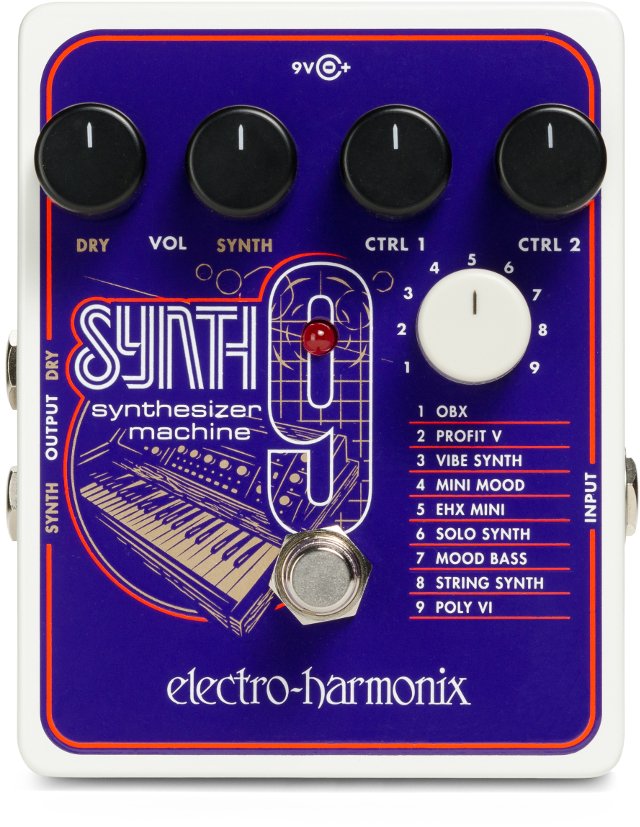 Image 0 of Electro-Harmonix EHX SYNTH 9 Synthesizer Machine Pedal Guitar Effect
