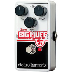 Electro Harmonix Nano Big Muff Pi Fuzz / Distortion Pedal w/ Battery EHX